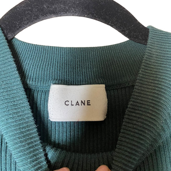Kurane Clane Knit Forest Green Sleeveless top sz 2 - Picture 4 of 5
